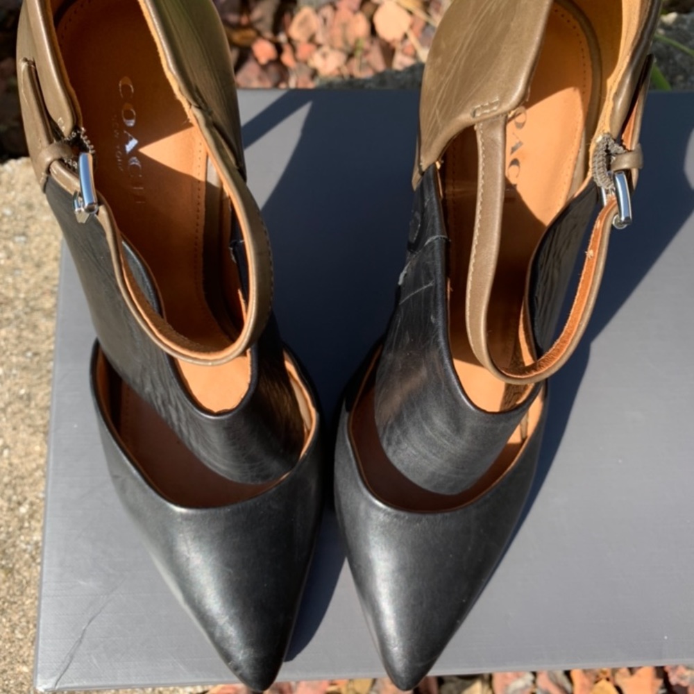 COACH - Black & green stiletto - Picture 2 of 3